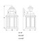 Vaxcel Auburn Aluminum 6.25-in. W 1 Light Black Motion Sensor Dusk/Dawn Outdoor Wall Lantern Clear Glass T0731 - alternate 7